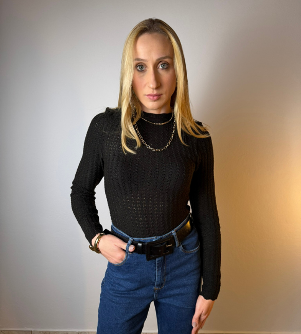 Blusa Tricot Helen - Preto