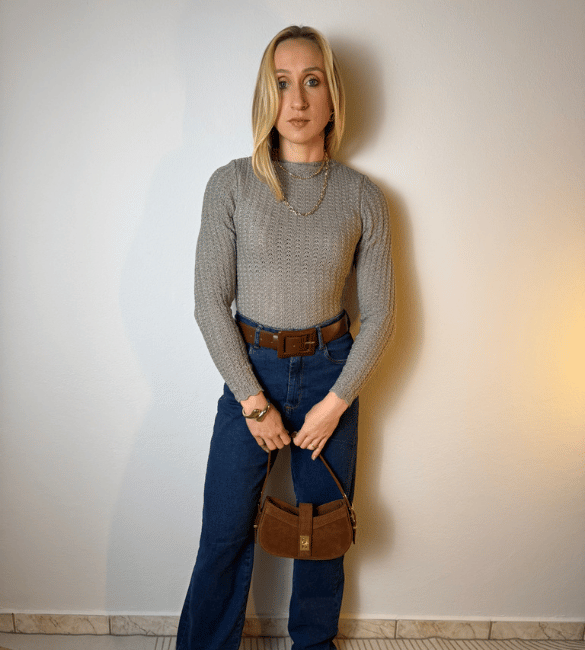 Blusa Tricot Ana - Cinza