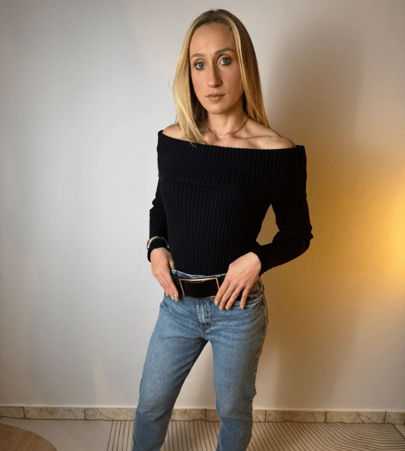Blusa Tricot Amora - Preto