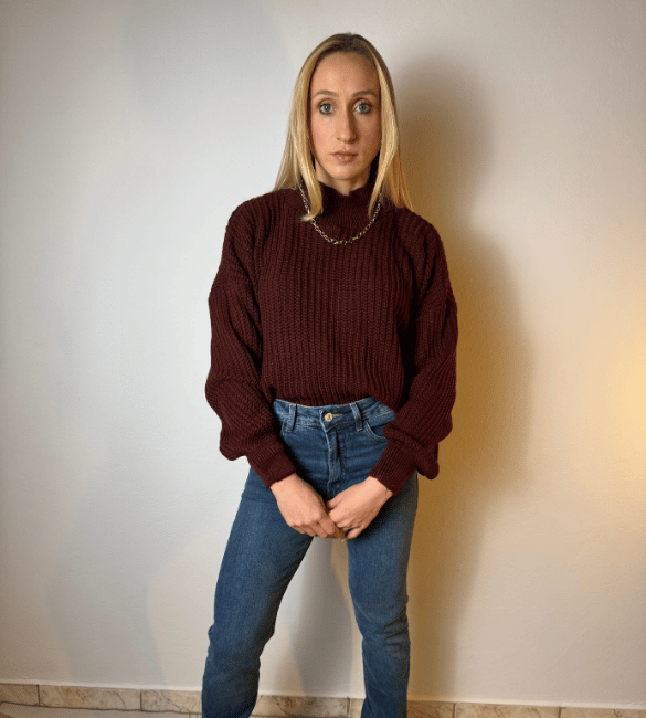 Blusa Tricot Larissa - Vinho