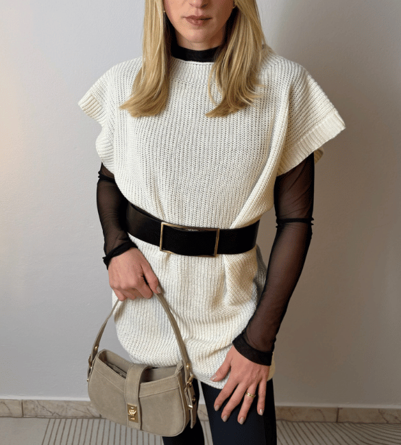 Colete Tricot Antonia - Branco