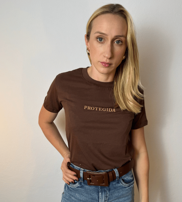 T-Shirt Alice - Marrom